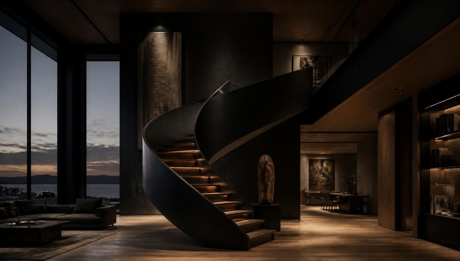 Custom staircase installed in a South Florida home